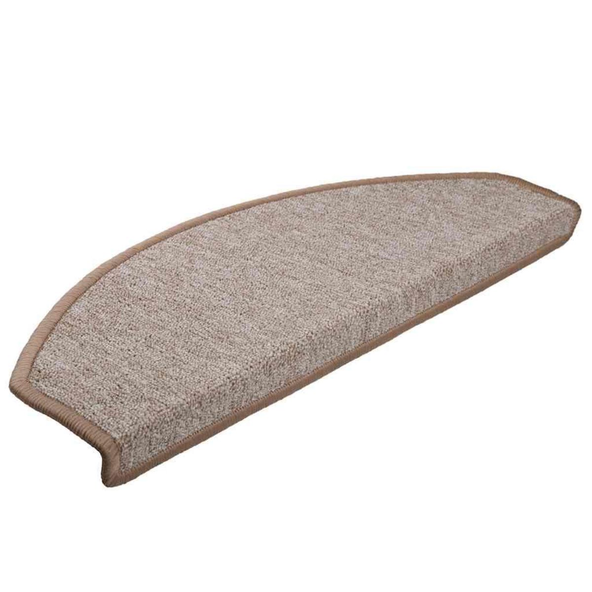 VIDAXL Tapis d'escalier 20 pcs marron clair 65x24x4 cm