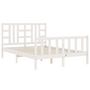 Voir la diapositive 5 : VIDAXL Cadre de lit sans matelas blanc 160x200 cm bois de pin massif