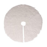ATMOSPHERA Tapis pour sapin de Noël duveteux. Coloris disponibles : Blanc