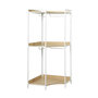Voir la diapositive 1 : SWEEEK Module dressing d'angle blanc avec 4 penderies et 2 étagères. L 80 x P 80 x H 190 cm