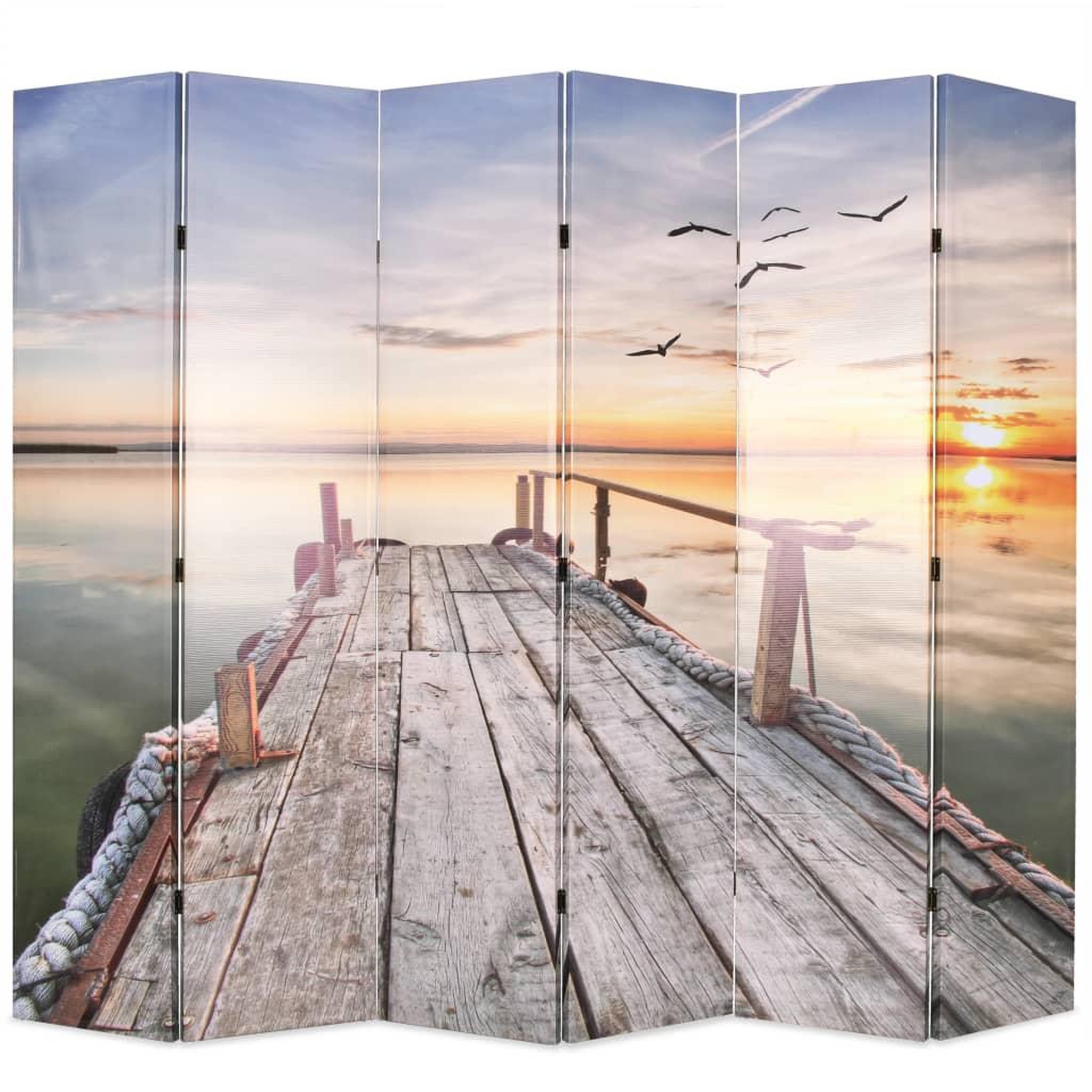 Voir la diapositive 1 : VIDAXL Cloison de separation pliable 228 x 170 cm Lac