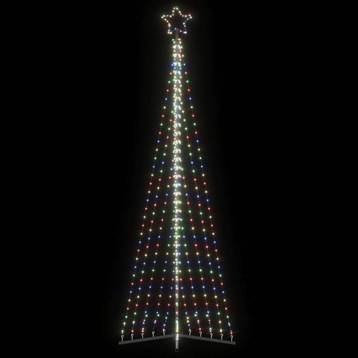 VIDAXL Guirlande de sapin de Noël 495 LED colorées 300,5 cm