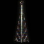 VIDAXL Guirlande de sapin de Noël 495 LED colorées 300,5 cm