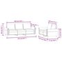 Voir la diapositive 6 : VIDAXL Ensemble de canapes 2 pcs avec coussins Jaune Velours