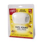 Retro Répulsif ultrasons rats souris loirs lérots 280m2 - rus3