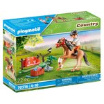 PLAYMOBIL 70516 - Country - Cavalier et poney Connemara