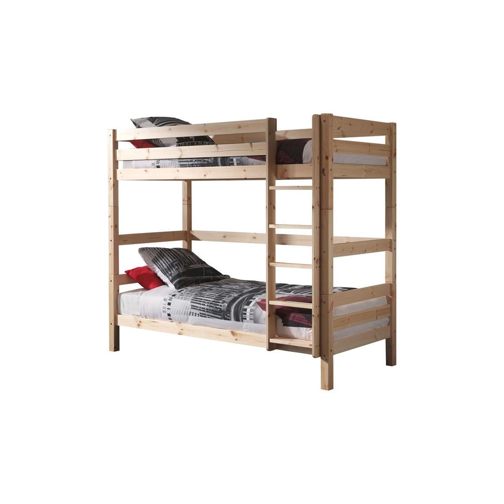 Paris Prix Lit enfant superposé haut  pino  90x200cm naturel
