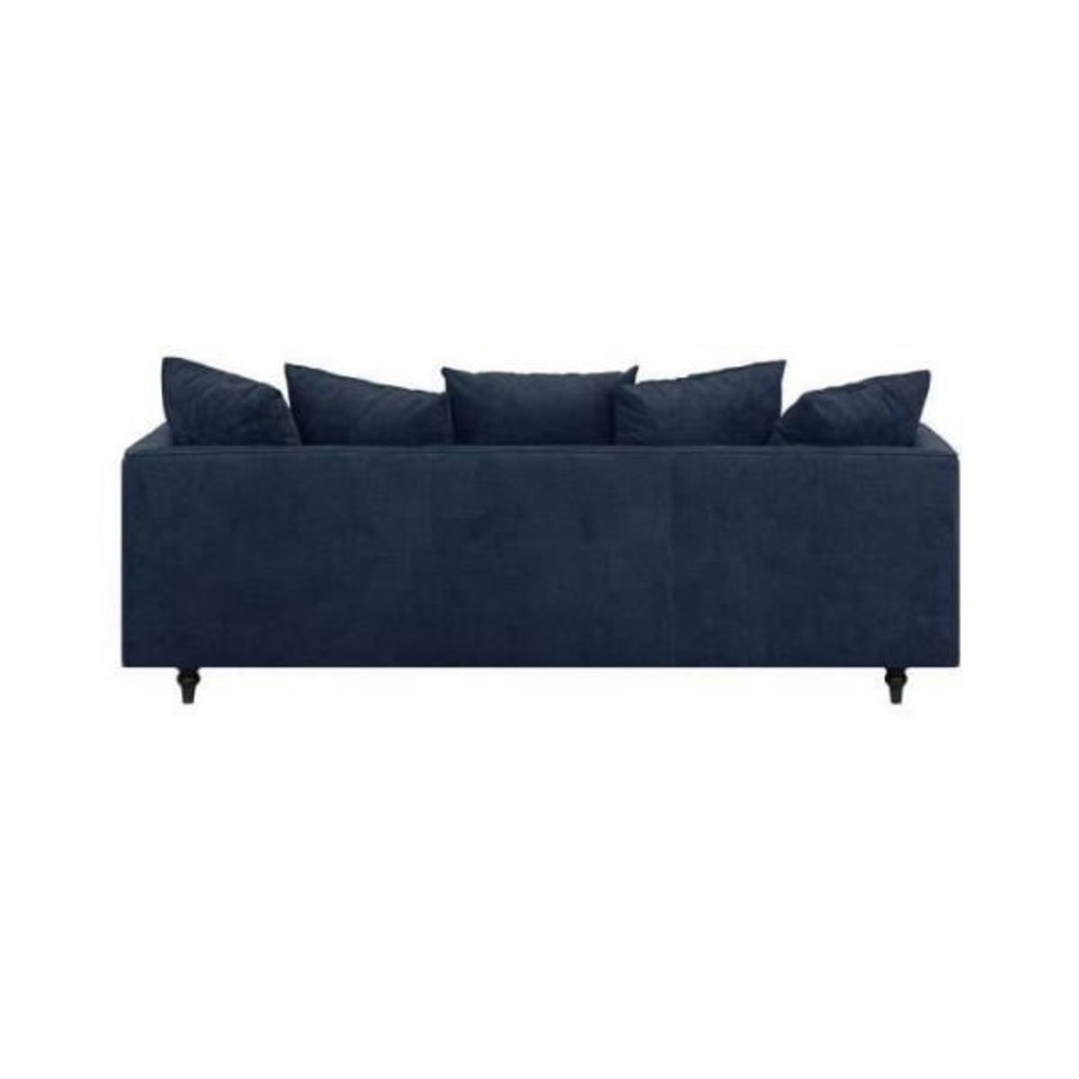 MARKET24 Canapé droit fixe 4 places - Tissu bleu - Classique - L 212 x P 93 cm - CONSTANCE