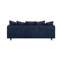 Voir la diapositive 5 : MARKET24 Canapé droit fixe 4 places - Tissu bleu - Classique - L 212 x P 93 cm - CONSTANCE