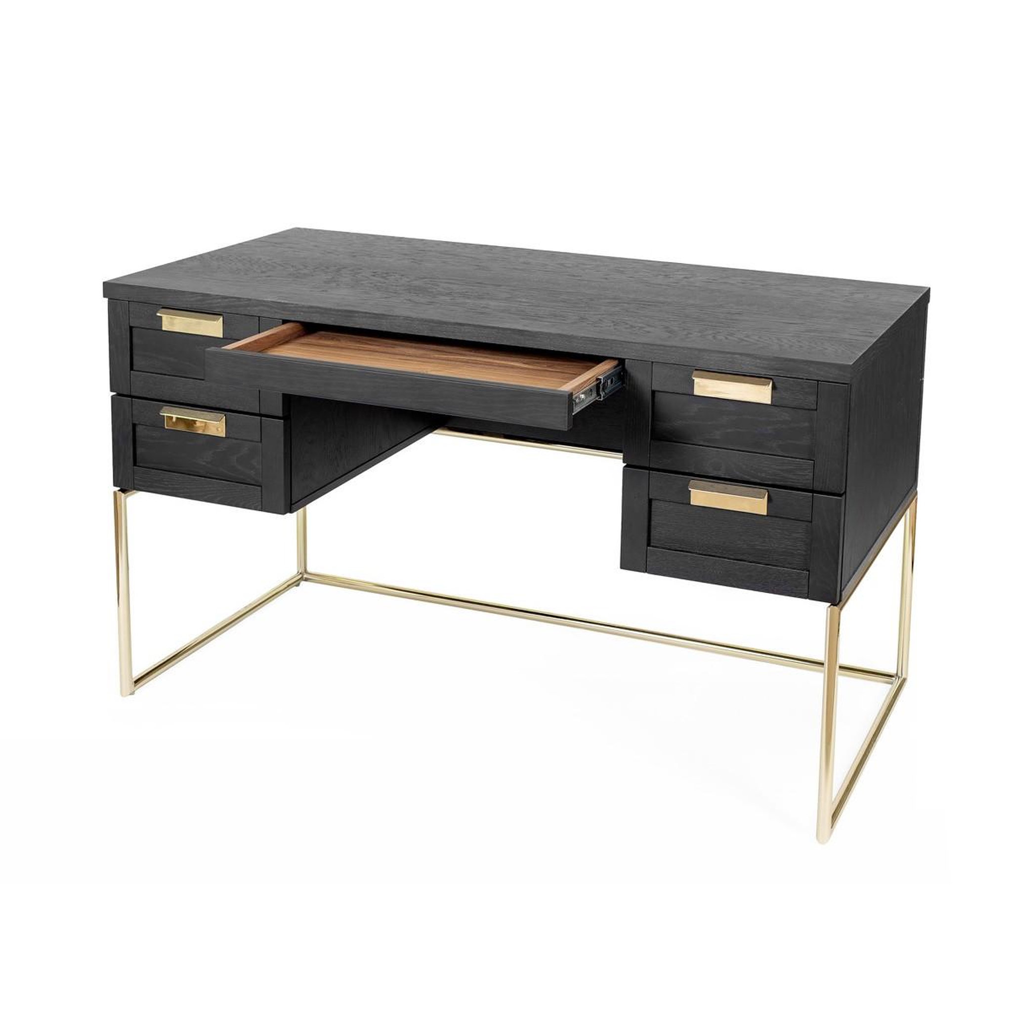 Voir la diapositive 2 : Paris Prix Bureau design  pimlico  130cm charbon