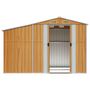 Voir la diapositive 5 : VIDAXL Abri de jardin marron clair 277x192,5x179 cm acier galvanise