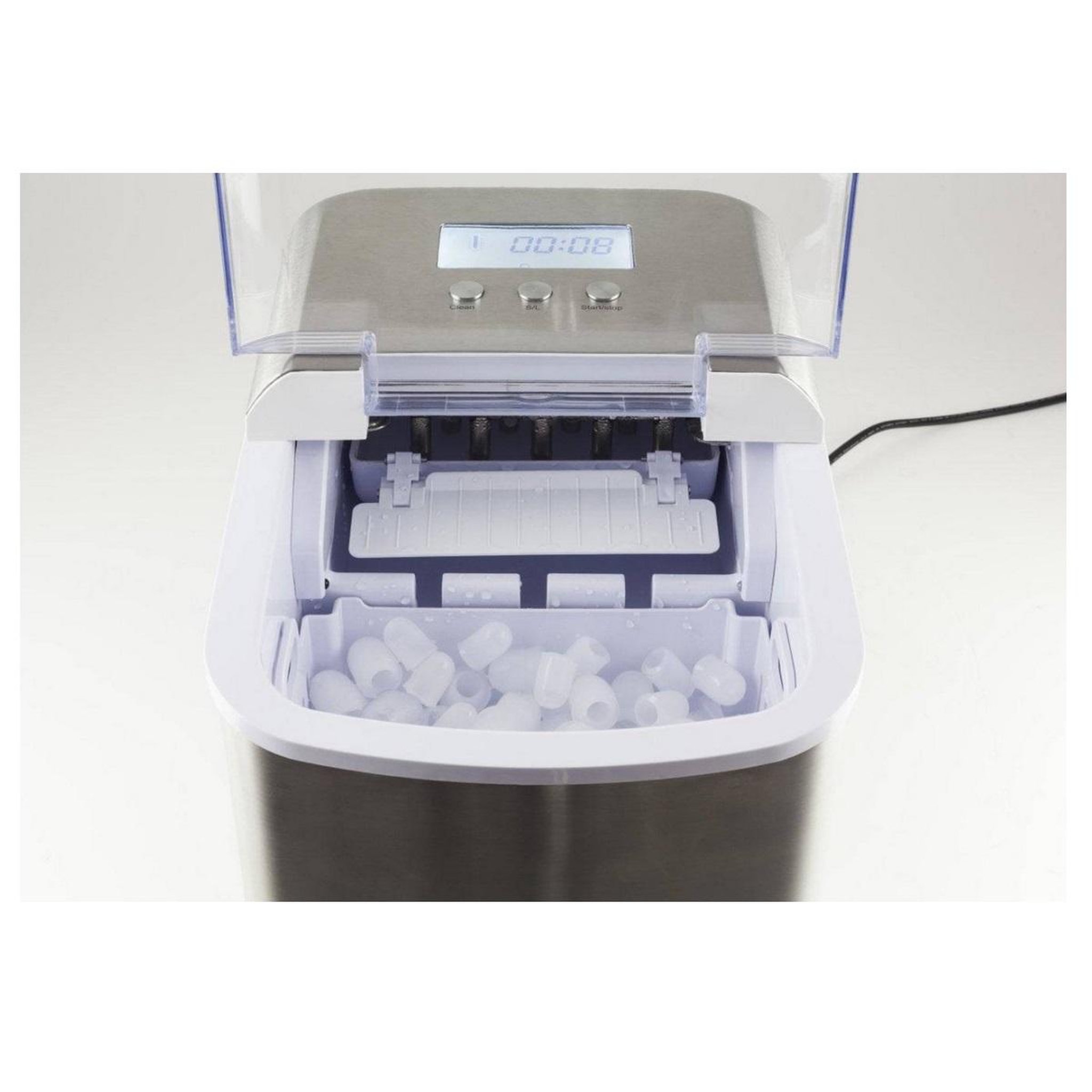 Voir la diapositive 3 : caso Machine à glaçons 150w 12kg/24h inox/noir - 3304