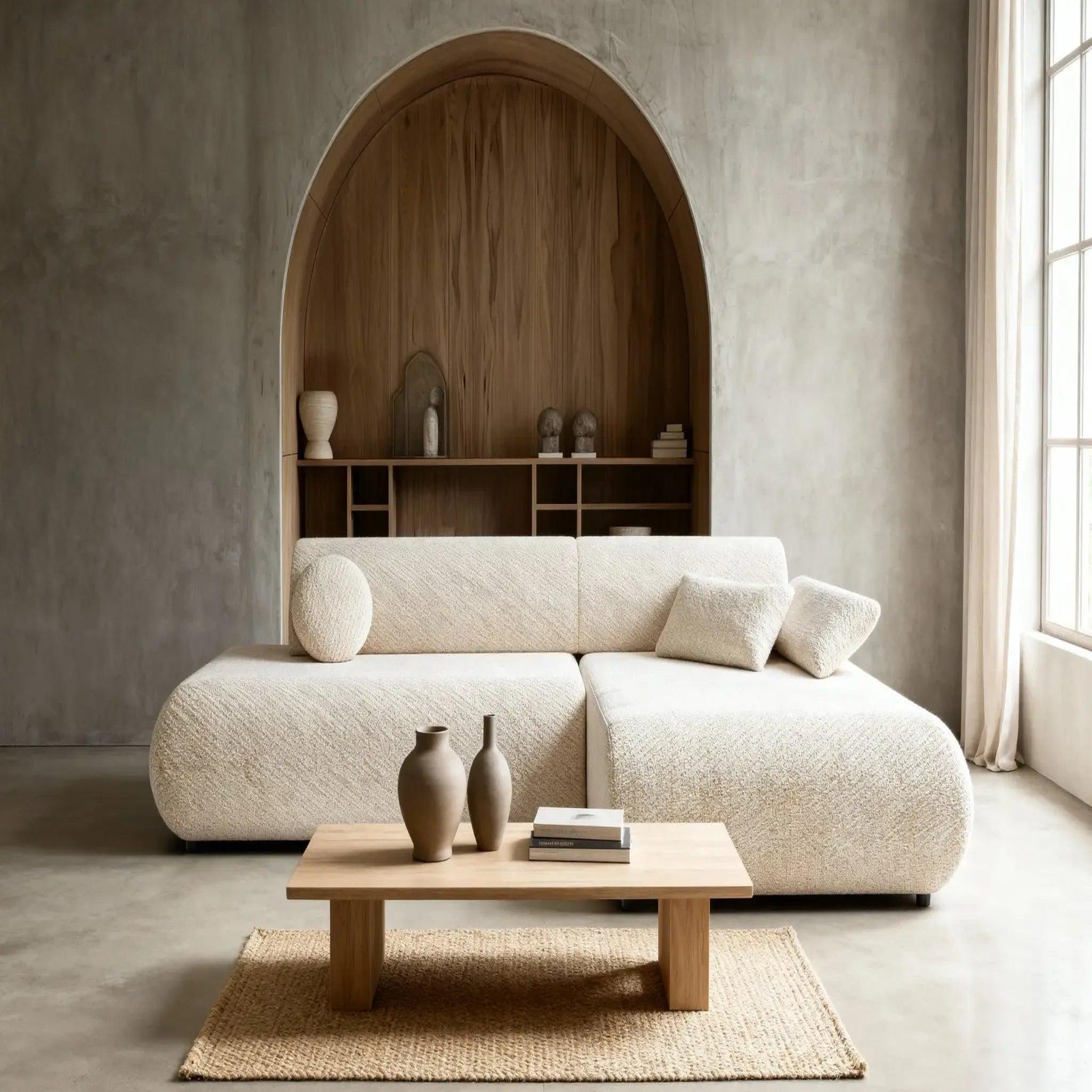 Voir la diapositive 6 : CASANOVA PARIS Levi - canapé d'angle convertible tissu lisse