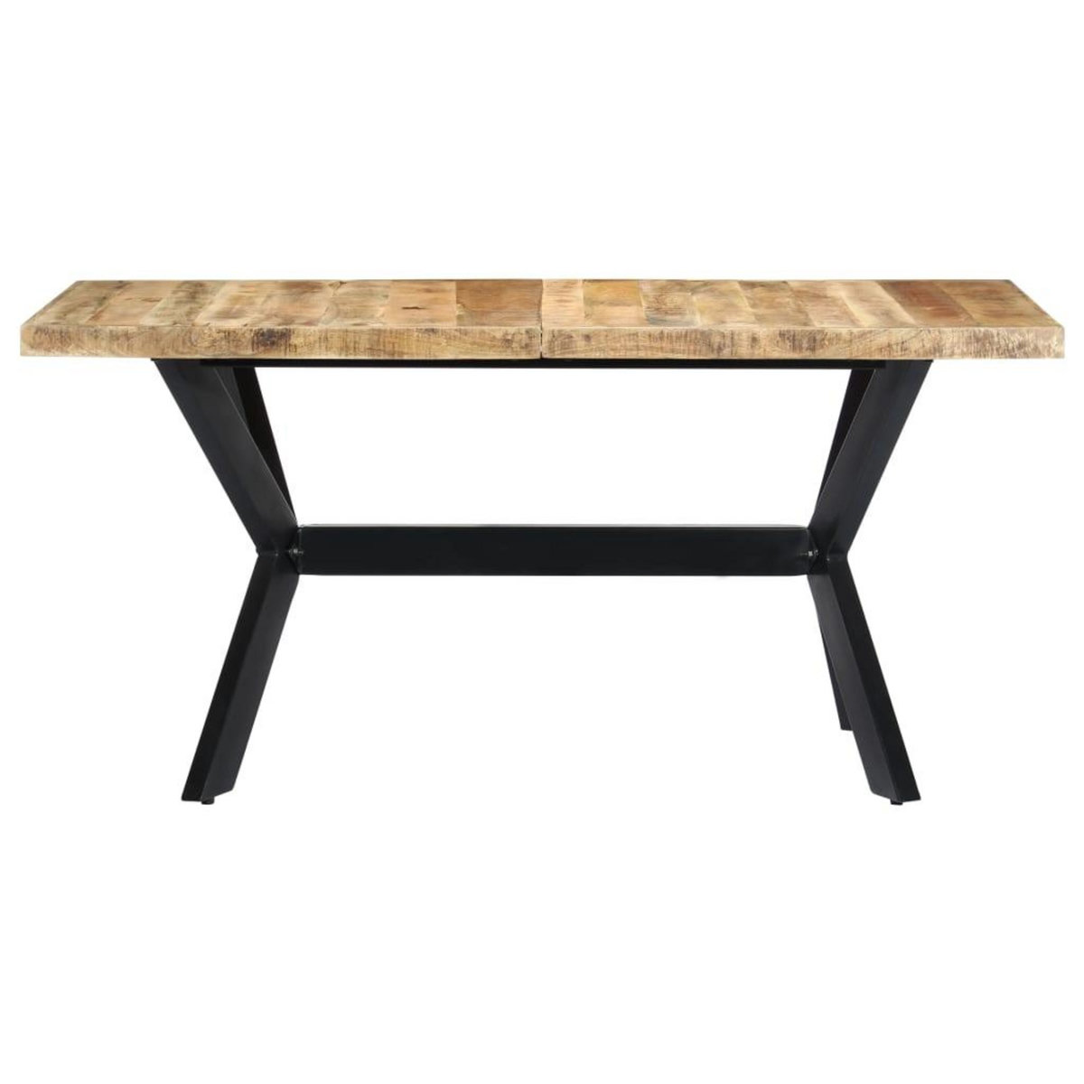 VIDAXL Table a manger 140x70x75 cm Bois de manguier massif brut