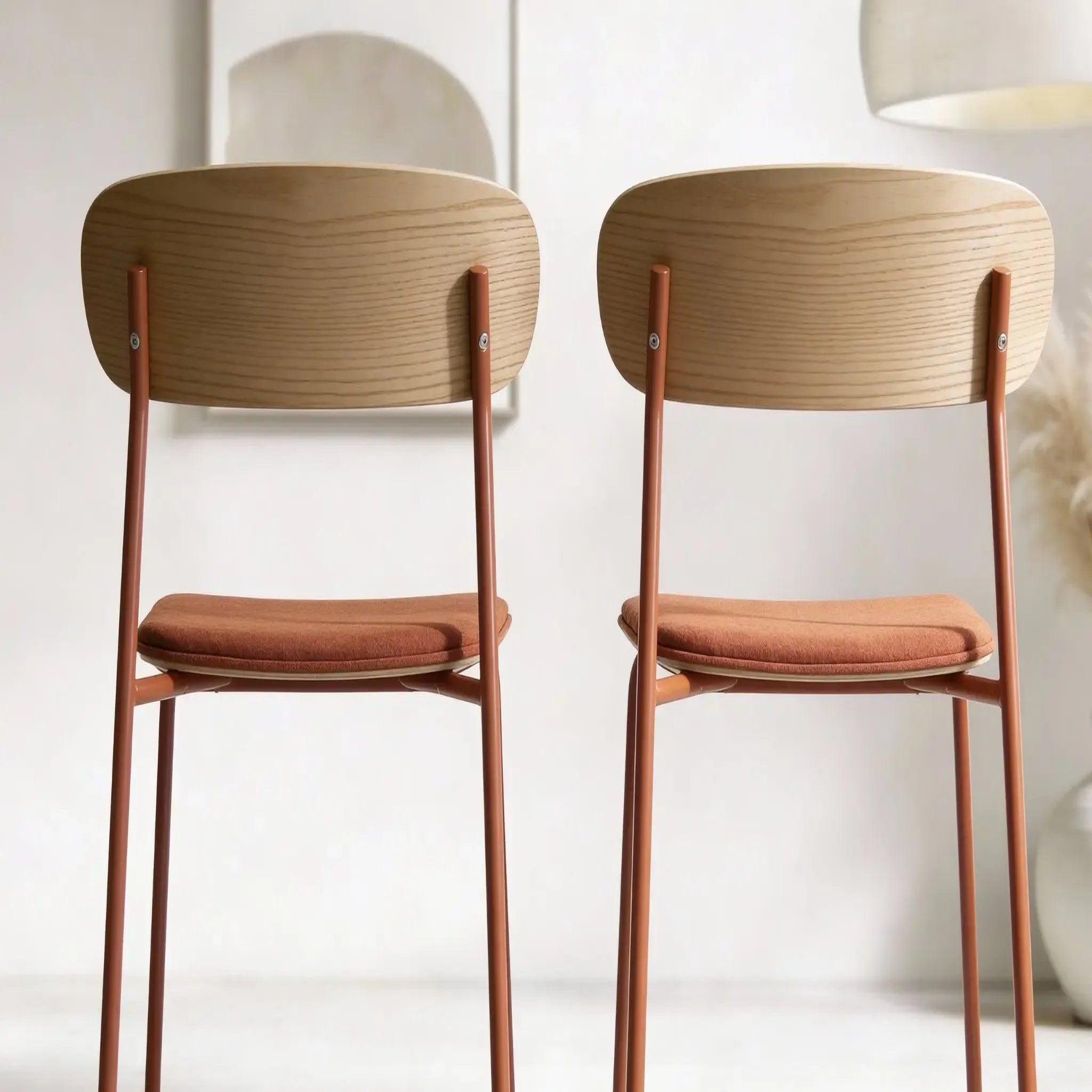 Voir la diapositive 5 : CASANOVA PARIS Olen - lot de 2 chaises pieds en métal