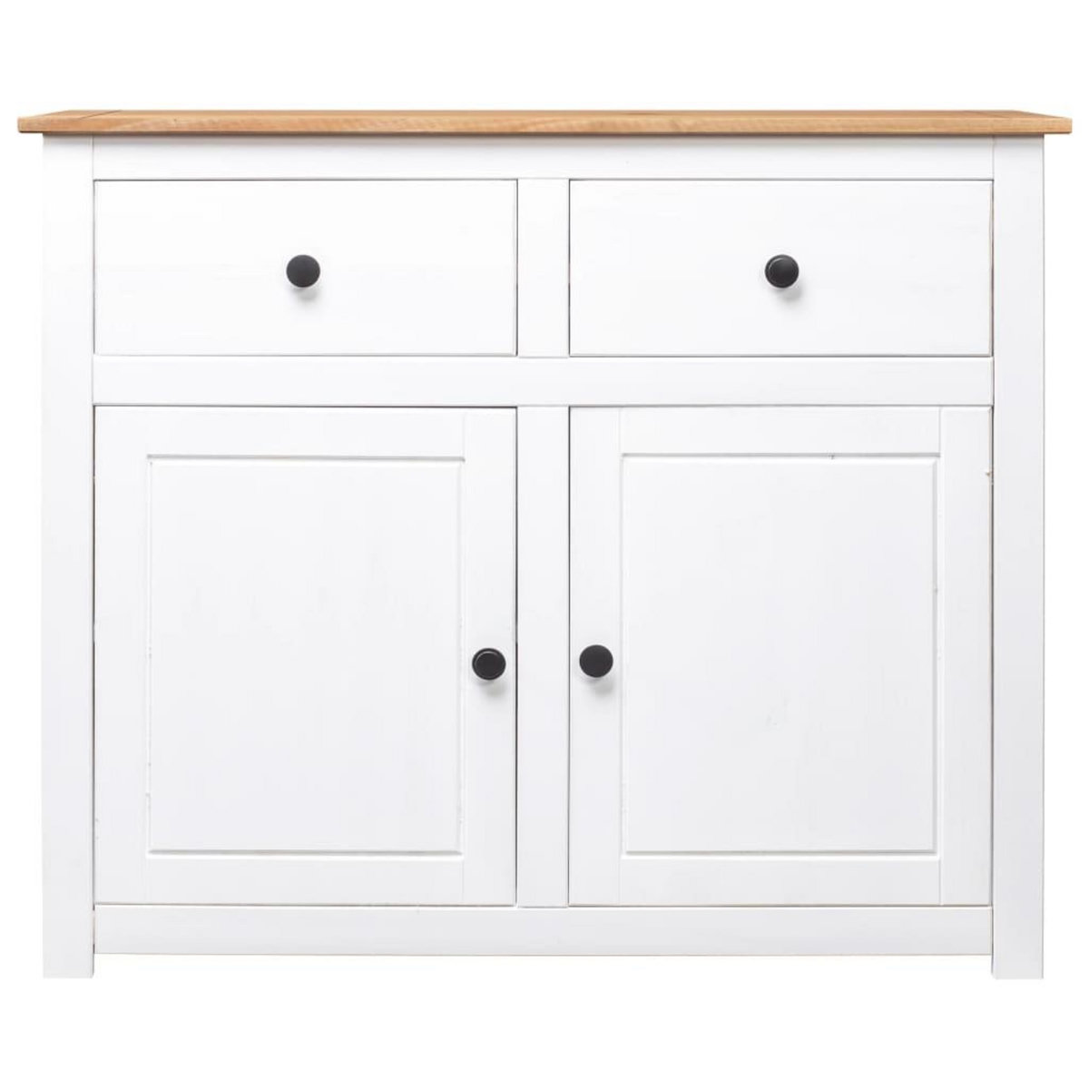VIDAXL Buffet Blanc 93x40x80 cm Pin Gamme Panama