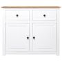 Voir la diapositive 2 : VIDAXL Buffet Blanc 93x40x80 cm Pin Gamme Panama