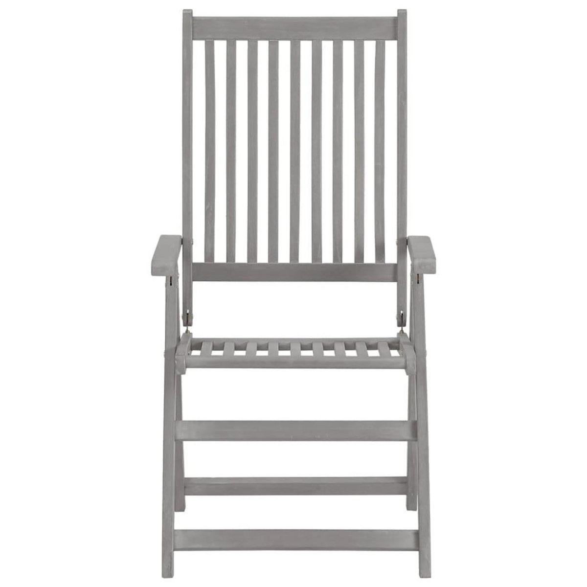 VIDAXL Chaises inclinables de jardin lot de 3 et coussins Bois acacia