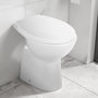 Voir la diapositive 1 : VIDAXL Toilette haute sans bord fermeture douce 7 cm Ceramique Blanc