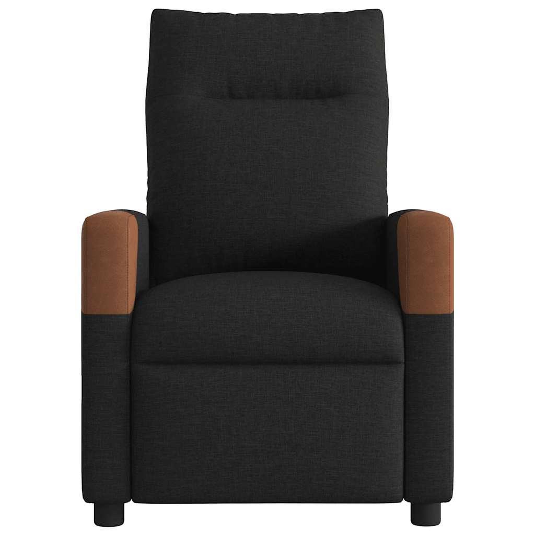 Voir la diapositive 5 : VIDAXL Fauteuil inclinable electrique Noir Tissu