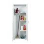Voir la diapositive 5 : Armoire de rangement multifonctions 2 portes L70cm VISCONTI
