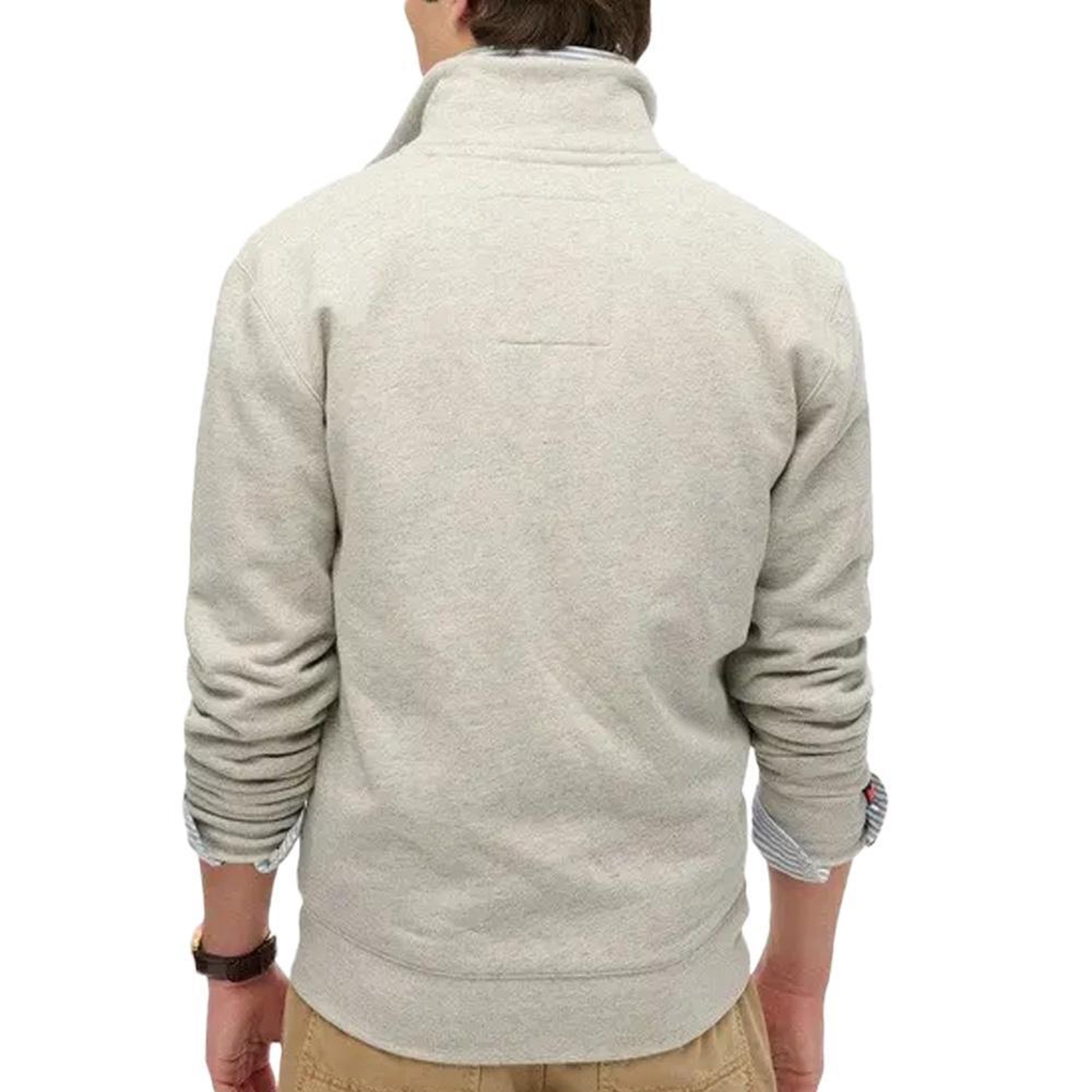 Voir la diapositive 2 : SUPERDRY Sweat Zippé Gris Chiné Homme Superdry Essential