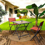 Voir la diapositive 5 : Paris Prix Table de Jardin Pliable  Barcelone  70cm Gris & Naturel