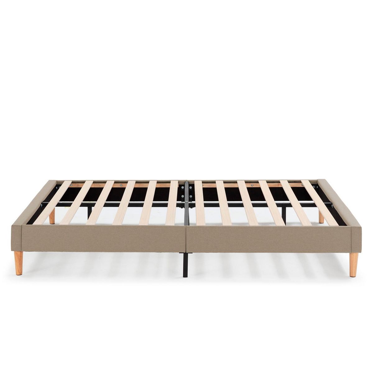 VS VENTA-STOCK Sommier tapissier Aura 140x190 cm  Beige, Hauteur 30 cm