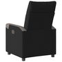 Voir la diapositive 5 : VIDAXL Fauteuil inclinable Noir Tissu