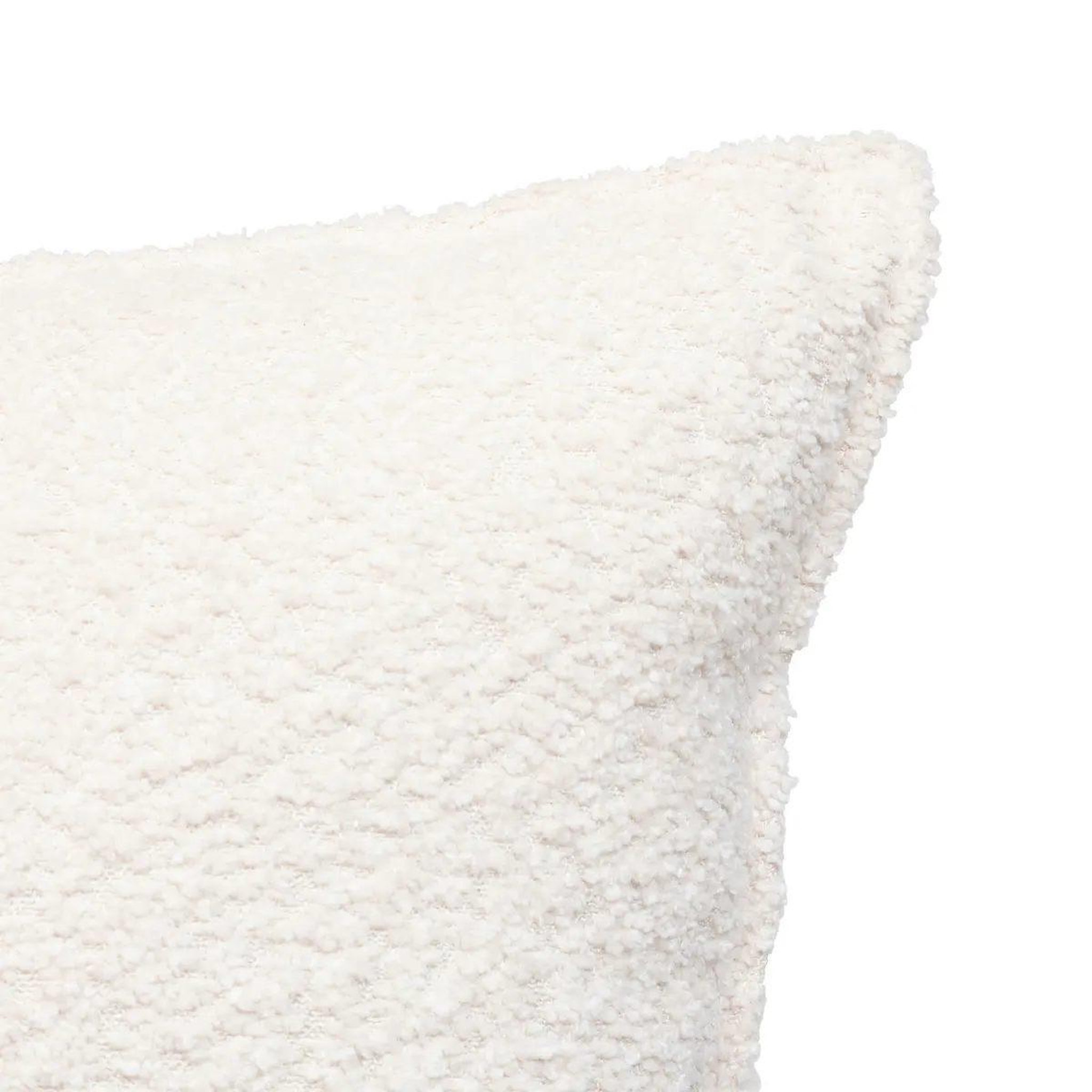 Voir la diapositive 2 : ATMOSPHERA Coussin déco bouclette  soana  45x45 ivoire