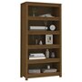 Voir la diapositive 4 : VIDAXL Bibliotheque Marron miel 80x35x154 cm Bois de pin massif