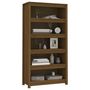 Voir la diapositive 4 : VIDAXL Bibliotheque Marron miel 80x35x154 cm Bois de pin massif