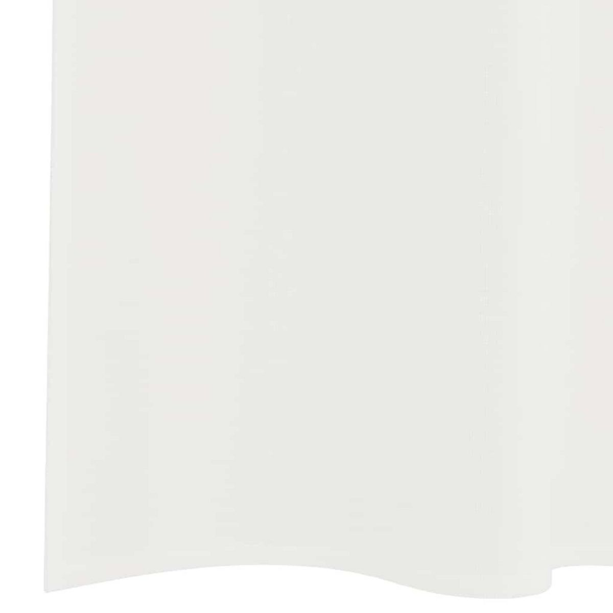 VIDAXL Rideaux en voile avec boucles 2 pcs blanc 140x260 cm