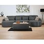 Voir la diapositive 6 : BEST MOBILIER Mahina - canapé panoramique en u 7 places - convertible avec coffre - en tissu bouclette