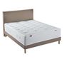 Voir la diapositive 2 : DODO Ensemble - Matelas ferme + sommier + Tête de lit Blanc/Beige LE VERITABLE