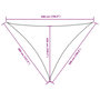 Voir la diapositive 6 : VIDAXL Voile de parasol tissu oxford triangulaire 4x5x5 m blanc