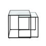 Voir la diapositive 3 : Paris Prix Lot de 2 Tables Gigognes  Park  49cm Noir