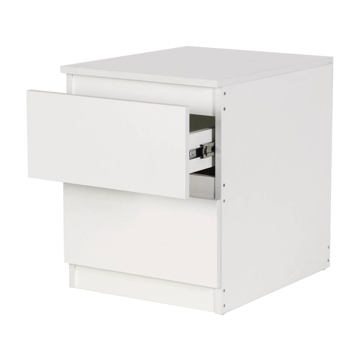 Habitat et Jardin Chevet  Tammy  2 tiroirs - Blanc