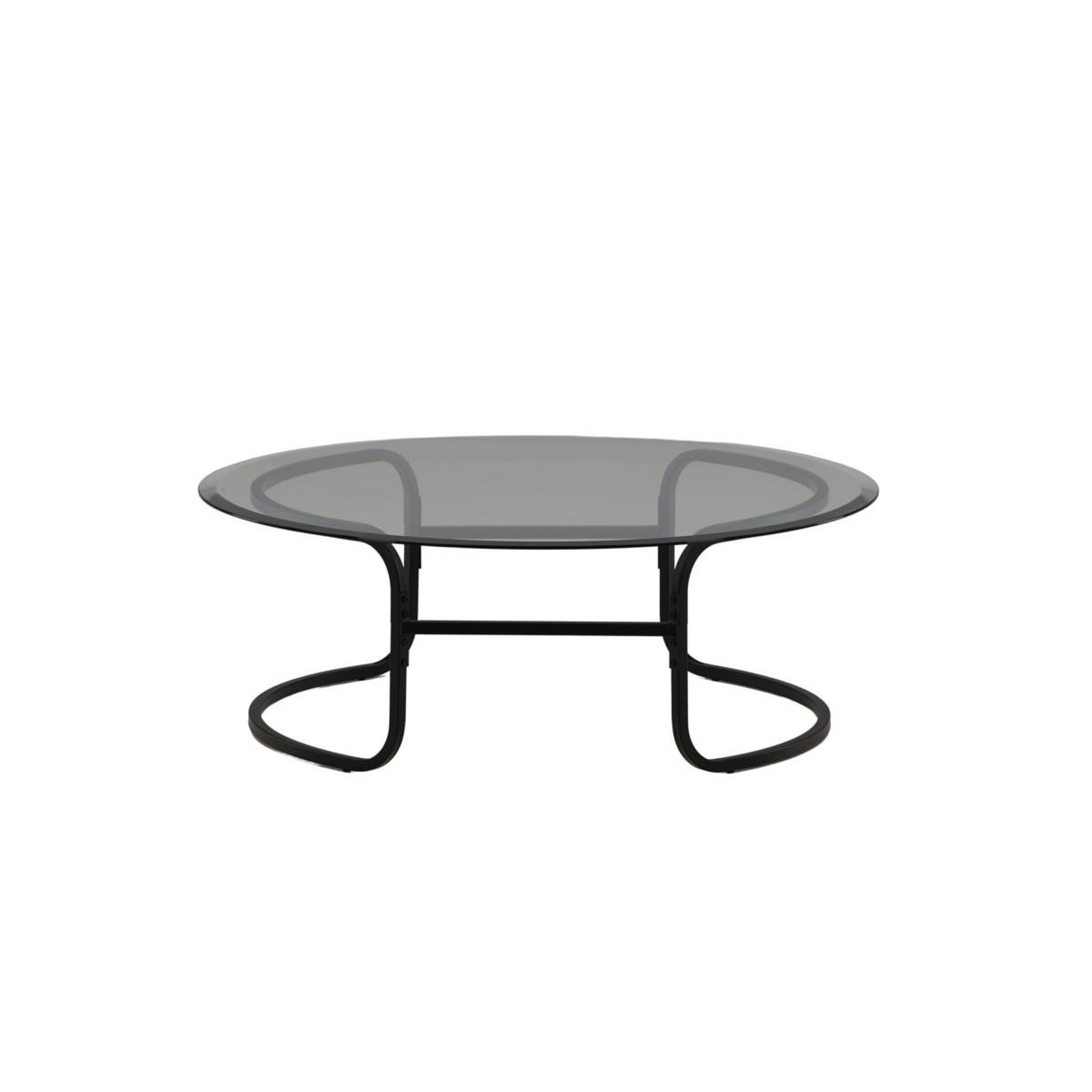 Voir la diapositive 3 : Paris Prix Table basse design en verre  lomma  110cm noir