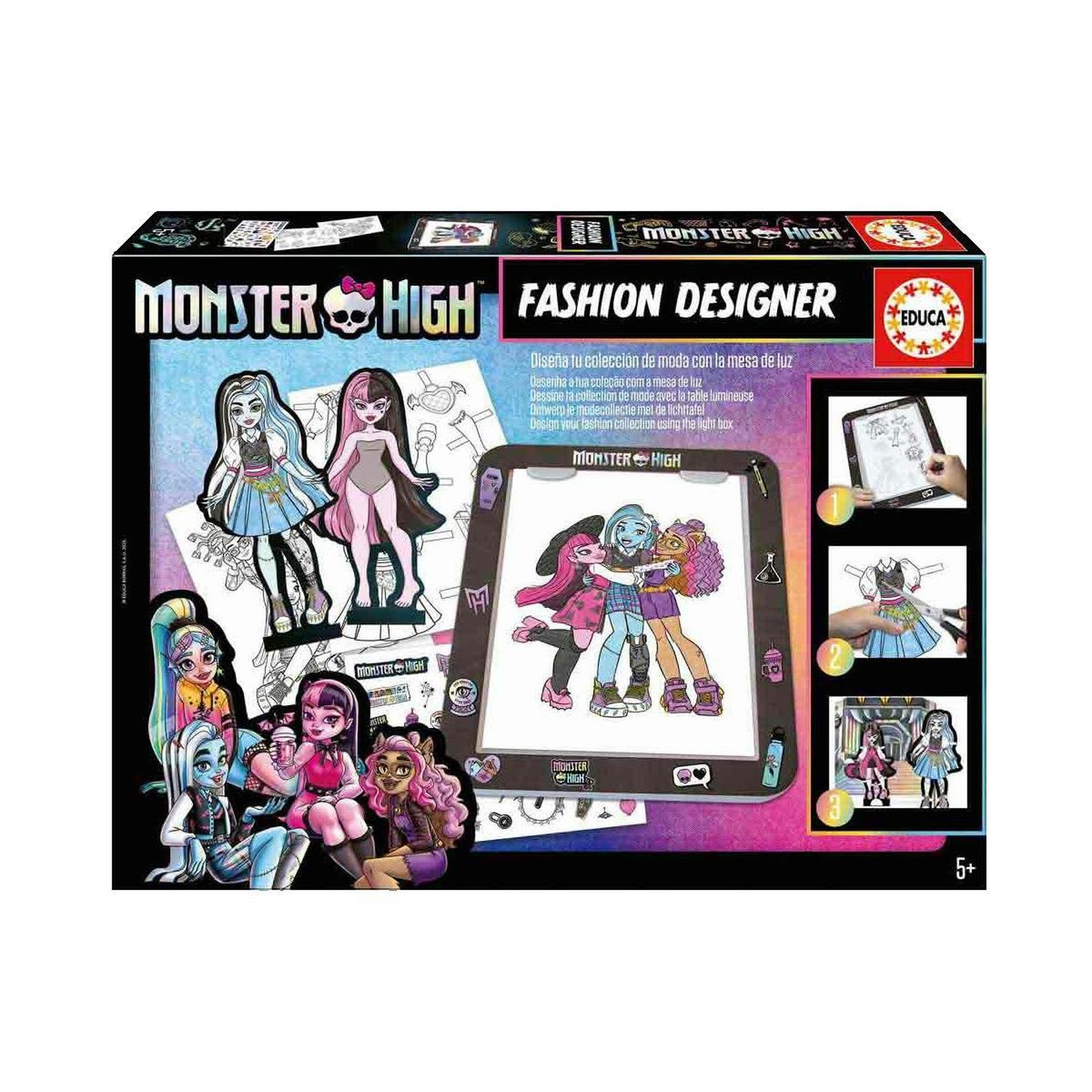 Voir la diapositive 3 : EDUCA Table lumineuse Educa Borras Monster High