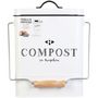 Voir la diapositive 7 :  Boite de compost 5 litres bois et acier inoxydable