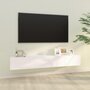 Voir la diapositive 1 : VIDAXL Meubles TV muraux 2 pcs blanc 100x30x30 cm bois d'ingenierie