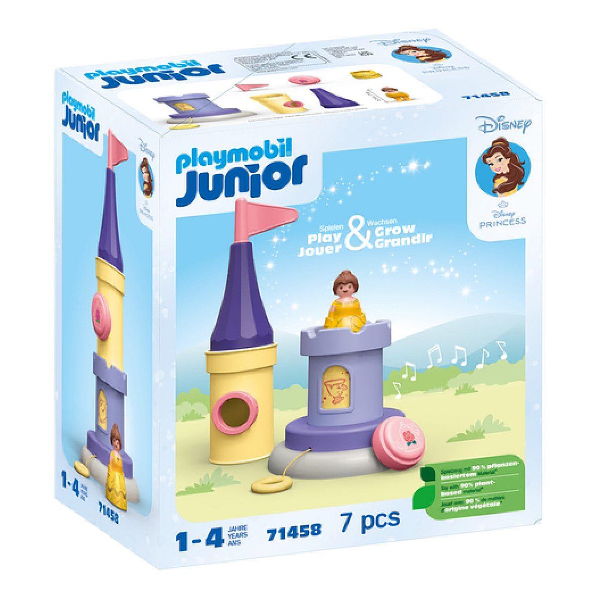 PLAYMOBIL 71458  junior  and  disney: tourelle de belle