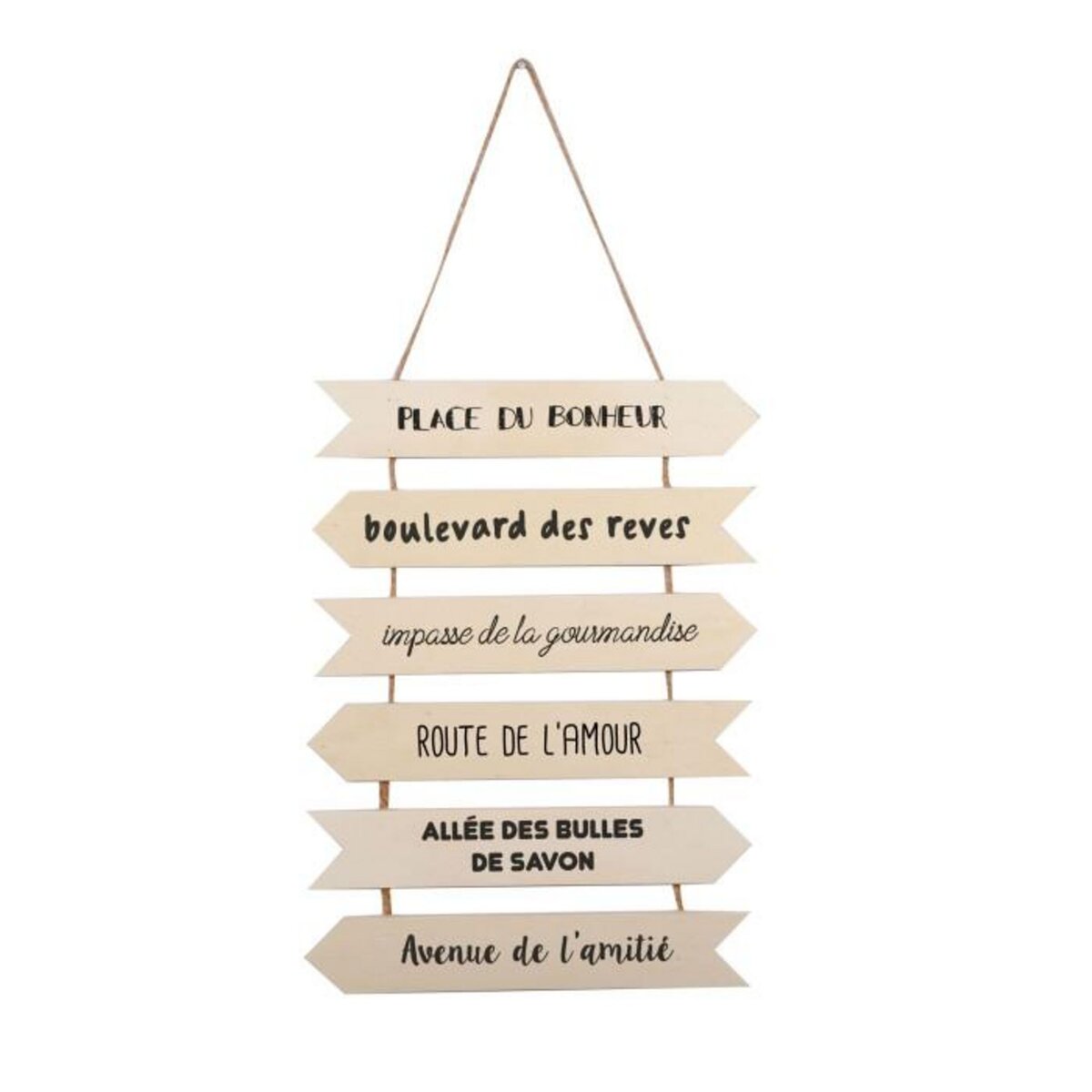 Paris Prix Panneau à Décorer  6 Flèches  40cm Naturel