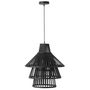 Voir la diapositive 1 : Paris Prix Lampe Suspension en Bambou  Midano  42cm Noir