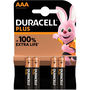 Voir la diapositive 1 : Duracell Pile LR03 AAA Lot 4 piles PLUS