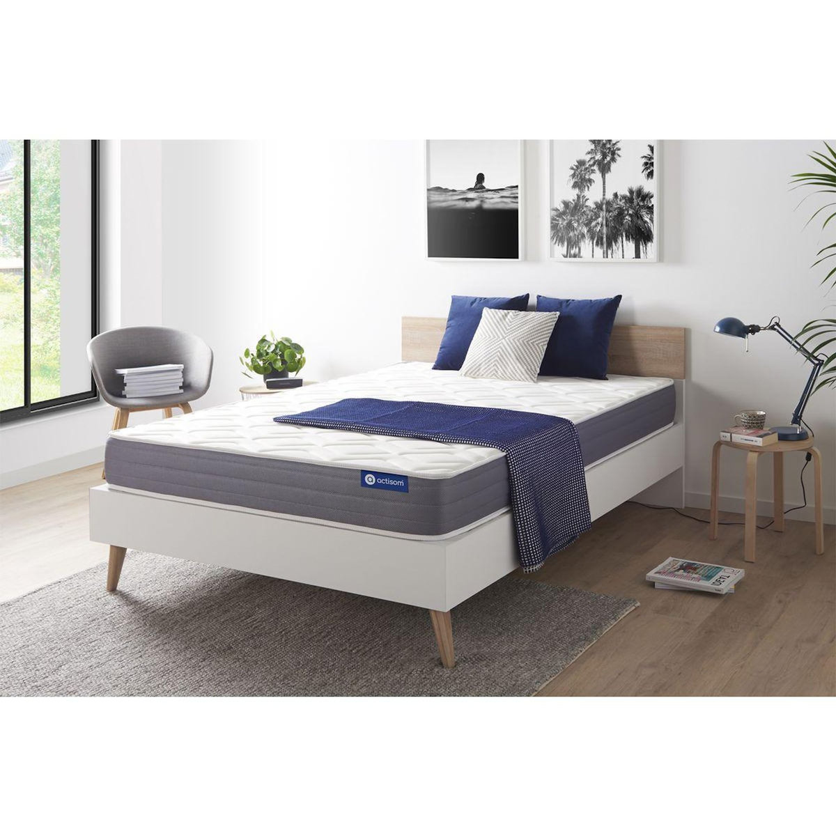 ACTISOM ACTISOM Matelas Latex et mémoire de forme 160x200 cm 5zones de confort