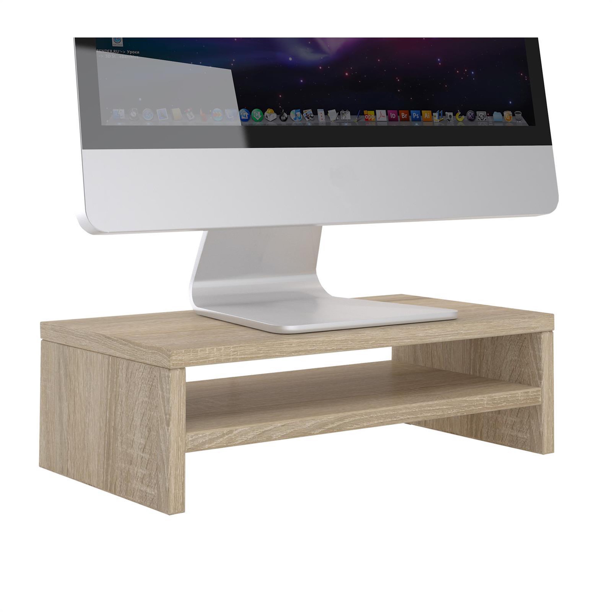 Voir la diapositive 1 : IDIMEX Support d'écran d'ordinateur DISPLAY, en mélaminé