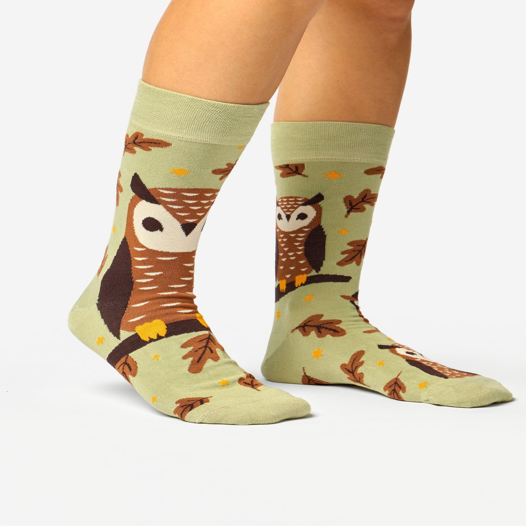 Voir la diapositive 2 : DEDOLES Chaussettes bambou hiboux