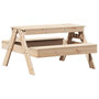 Voir la diapositive 2 : VIDAXL Table de pique-nique pour enfants 88x97x52cm bois massif de pin